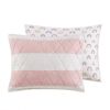 Sammie Cotton Cabana Stripe Reversible Quilt Set with Rainbow Reverse