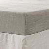 Queen Fitted Sheet 1 Pc, Extra Soft Premium Bedding Fitted Sheet for Bedroom, Hotels, and Salons, Breathable & Fade Resistant (Greige)