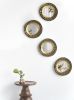 16" Round Wall Mirror with Gold Metal Frame