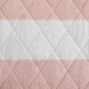 Sammie Cotton Cabana Stripe Reversible Quilt Set with Rainbow Reverse