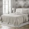 4 Pc King Bedding Set, Premium Extra Soft Greige Linen Sheet Set and Pillowcases, Breathable Bedding for King Bed