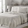 4 Pc King Bedding Set, Premium Extra Soft Greige Linen Sheet Set and Pillowcases, Breathable Bedding for King Bed