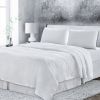 4 Pc King Bedding Set, Premium Extra Soft White Linen Sheet Set and Pillowcases, Breathable Bedding for King Bed
