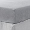 Queen Fitted Sheet 1 Pc, Extra Soft Premium Bedding Fitted Sheet for Bedroom, Hotels, and Salons, Breathable & Fade Resistant (Cloud)