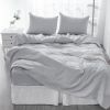 4 Pc Cal-King Bedding Set, Premium Extra Soft Cloud Linen Sheet Set and Pillowcases, Breathable Bedding for Cal-King Bed