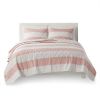 Sammie Cotton Cabana Stripe Reversible Quilt Set with Rainbow Reverse