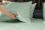 Premium 4-Piece Tencel Lyocell sheet Set, Silky Soft 100% Tencel, Oeko-TEX Certified, King - Porcelain Green