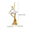 NORTHEUINS Resin Ballet Dancer Figurines for Interior Art Girl Statue