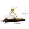NORTHEUINS Resin Ballet Dancer Figurines for Interior Art Girl Statue