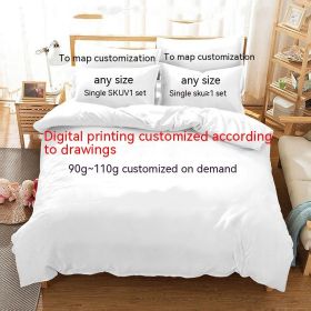 3D Digital Printed Bedding Kit To Customize Bed Sheets And Duvet Covers (Option: 60doublesided-245x210cm)